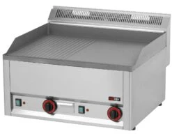 Gastro Elektro-Doppel-Griddleplatte Grill Grillplatte Bratplatte 660x600x290 Mm