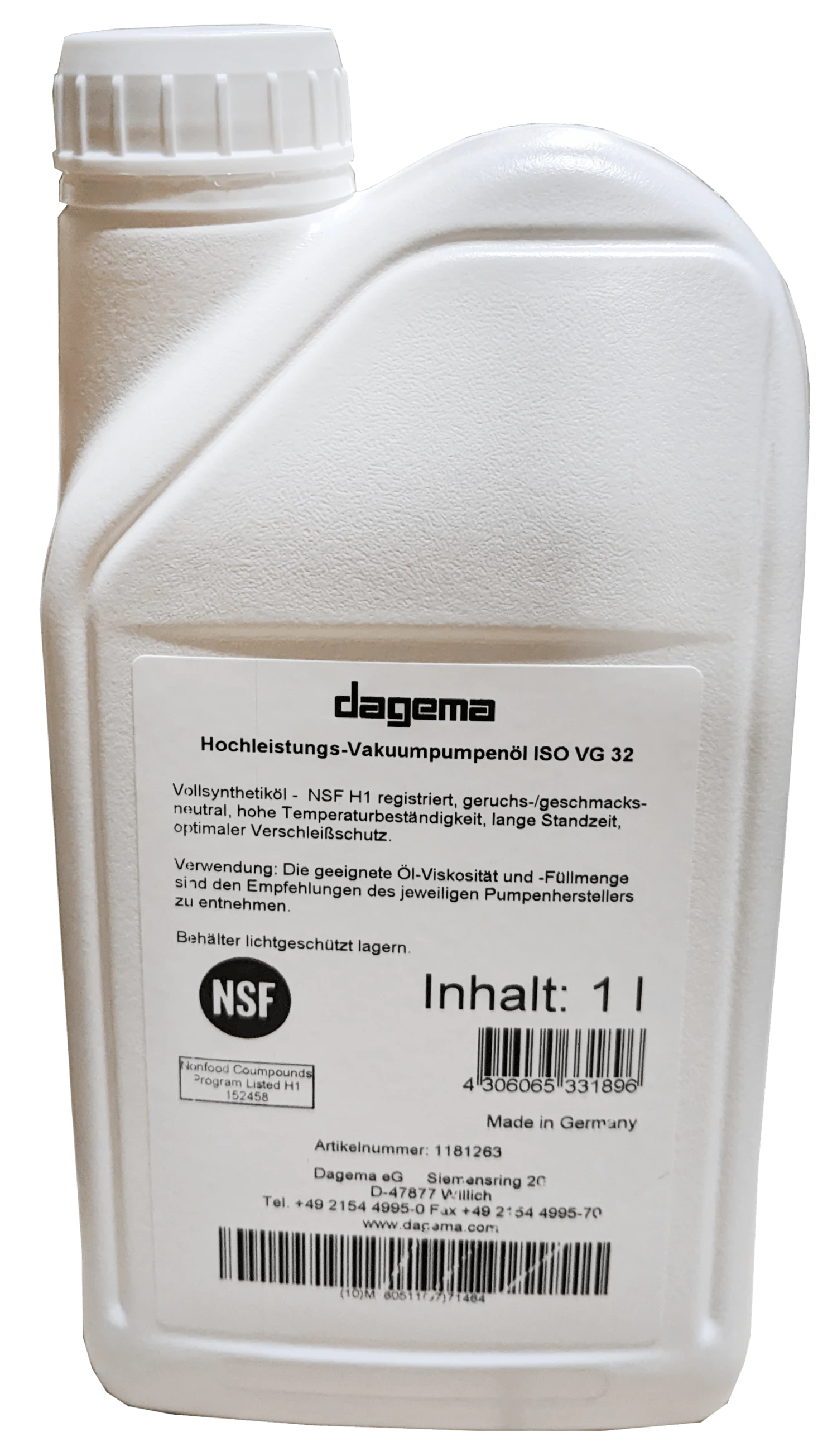 Henkelman Vakuumpumpenöl ISO VG68 1Liter für Pumpen bis 40 - 100 cbm Dagema Henkelman Vakuumpumpenöl ISO VG68 1Liter Für Pumpen Bis 40 - 100 Cbm Dagema -Schneider® Geschäft 90436536 2223 429c a6a3 ffd89104a53e 2