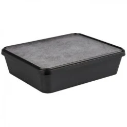 APS Set -SERVING BOX-, 30 X 25 Cm, H: 8 Cm, Melamin, Schwarz, Betonoptik