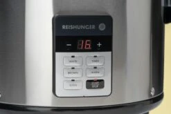 Reishunger Profi Gastro-Reiskocher - Bis Zu 32 Portionen - 5,8 L - Edelstahlgehäuse - Doppelte Antihaftbeschichtung - & Timer - 3 Programme -Schneider® Geschäft c08e3875 666f 41d7 9310 bc6a52ae7b04