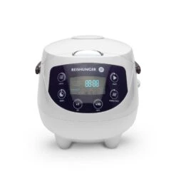 Reishunger Digitaler Mini Reiskocher Und Dampfgarer, Schwarz - Timer - Kleiner Multikocher, 8 Programme, 7-Phasen-Kochtechnologie, 1-3 Personen -Schneider® Geschäft f2947b1a 532d 407a b296 81a53fc74783 1